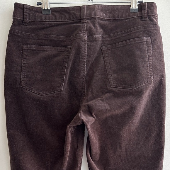 Charter Club Classic Fit Women's Dark Brown/Chocolate Corduroy Jeans, Size 8 - Picture 11 of 13